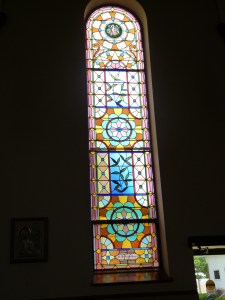 Mr & Mrs Theodore Konzen's Window inside the Holy Cross Catholic Church