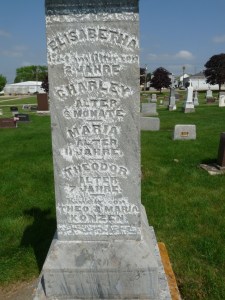 Children of Theodore Konzen & Marie DeMuth: Elisabeth, Charles, Maria, & Theodore Konzen.