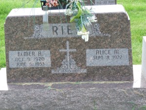 Katherine Konzen & Thomas John Ries's son Elmer.