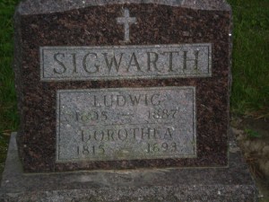Ludwig & Dorothea Sigwarth, parents of Caroline Sigwarth Breitbach.