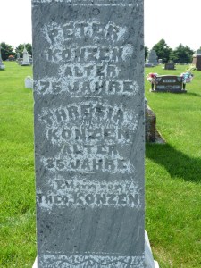Peter Konzen and his wife Theresa Wolff, my great great great grandparents.