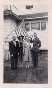 August 1942: John, Kathryn (Kay), Ella, and Karl.
