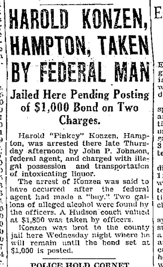 8 Aug 1929 issue of the Mason City Globe-Gazette