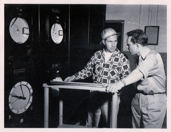 Kermit working at the oil refinery in the 1970s.