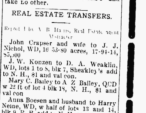 The Nashua Reporter on May, 1909 
